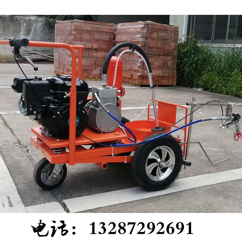 小型小区停车位标线机 路面冷喷汽油划线机厂家 手推式冷喷划线机