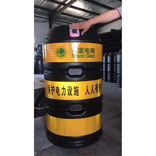 电力电杆防撞桶安全交通圆柱型防撞桶防撞墩带反光膜电杆保护桶
