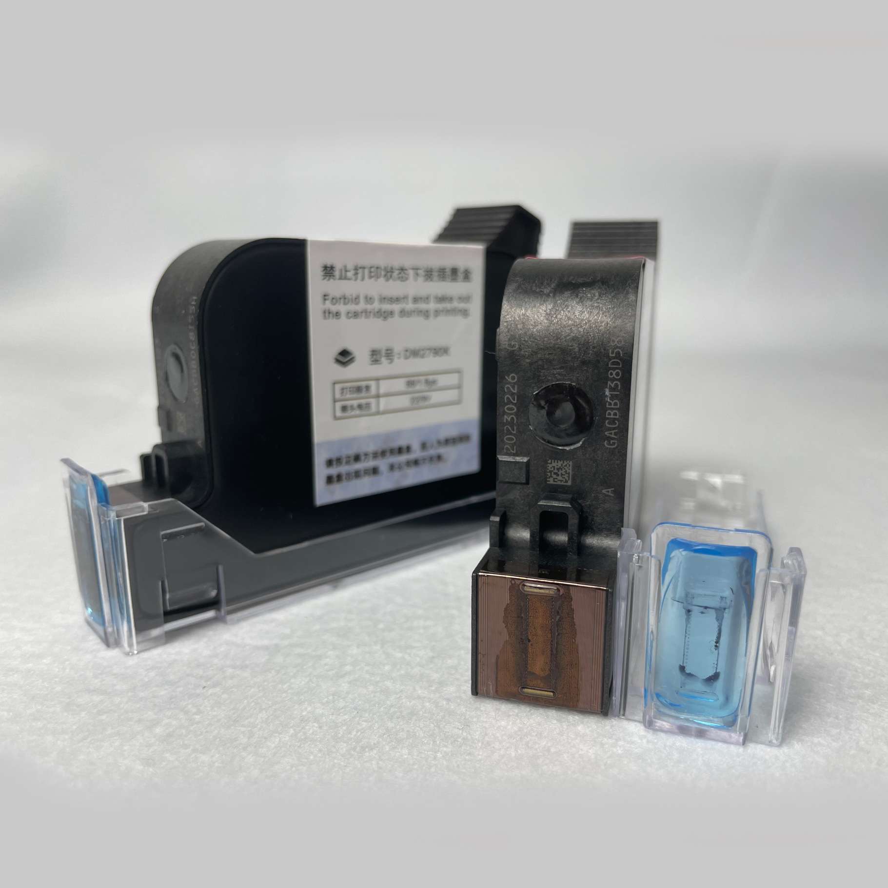 手持在线喷码机进口IQ800墨盒打码机通用原装快干墨盒热发泡墨水