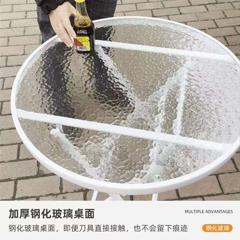 简易折叠桌子休闲室外摆阳台家用桌网红奶茶店咖啡店简约时尚桌子