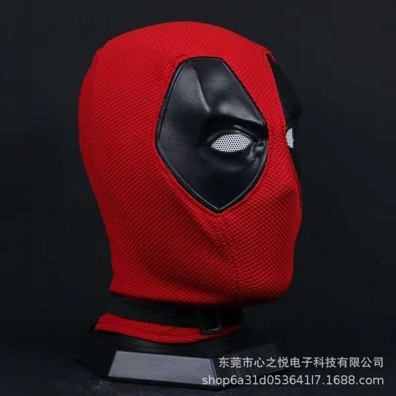 死侍头套 搞怪道具面罩cosplay 万圣节 漫威电影视周边乳胶面具