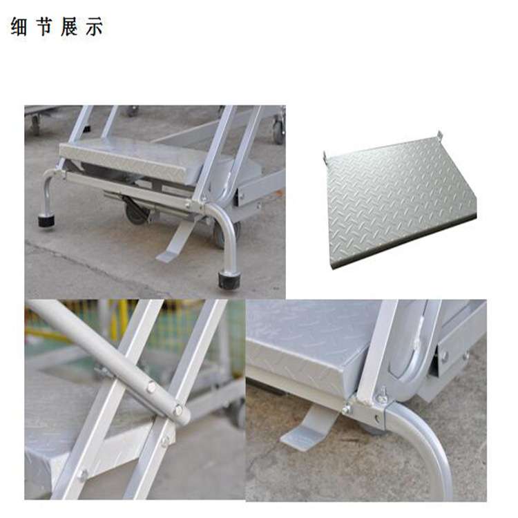高品质美(欧)式钢制组装式移动登高梯,欧盟CE认证易梯优,行家之选
