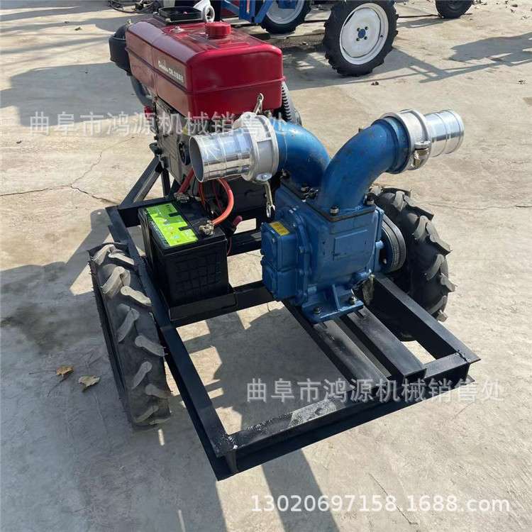 柴油自吸泵化粪池抽粪机 3寸4寸电机抽粪泵 养殖场直吸直排式污水