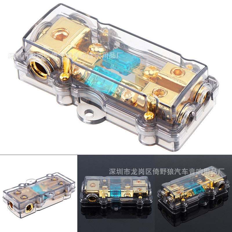 音响改装安装保险胆保险片状一出二保险丝保险座MINI