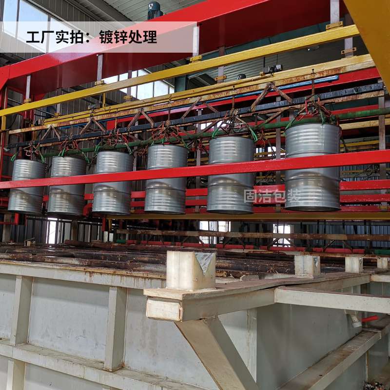 厂家直供200L闭口圆形镀锌双筋铁桶208L化工油桶涂料桶铁皮桶
