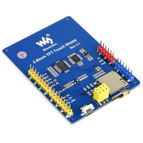 2.8寸 电阻触摸屏 320×240分辩率 IPS面板 SPI接口 兼容Arduino