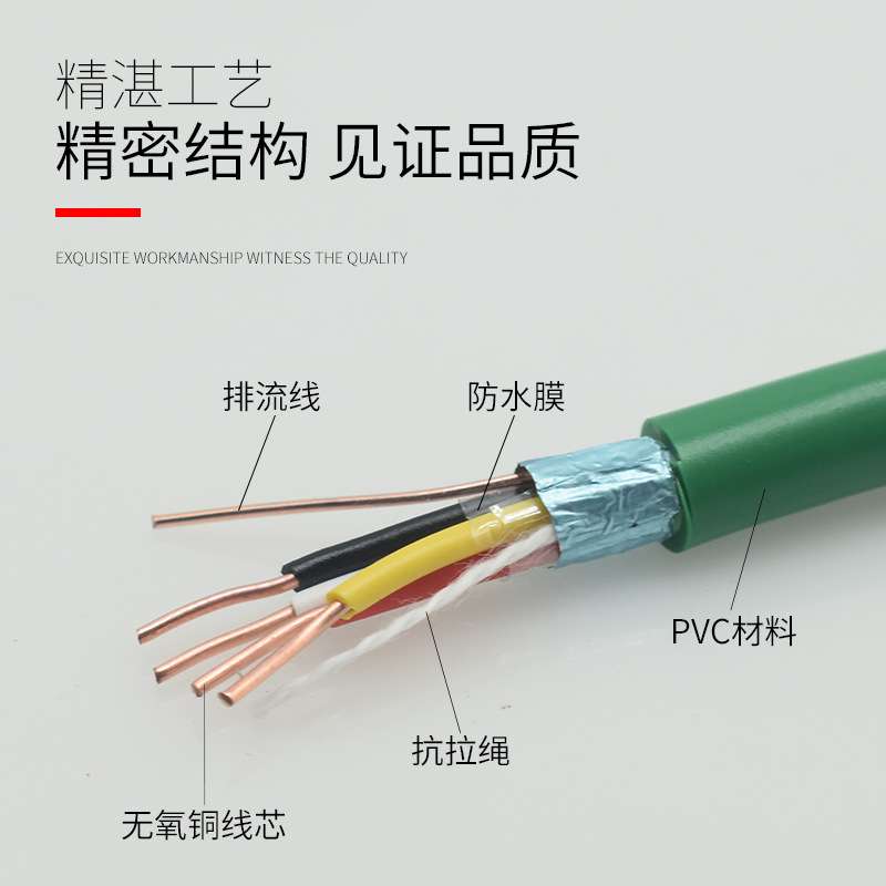 华诚泰KNX灯光控制线家居智能传感EIB总线 EIB2X2X0.8国标BUS电缆