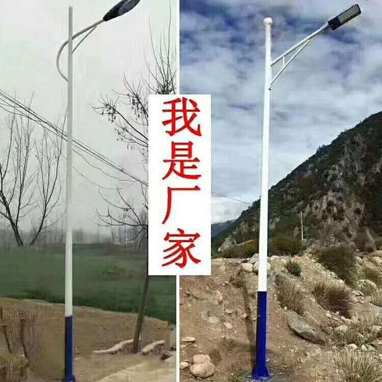 12米灯柱灯杆生产供应 路灯灯杆 太阳能路灯杆 单挑臂路灯杆