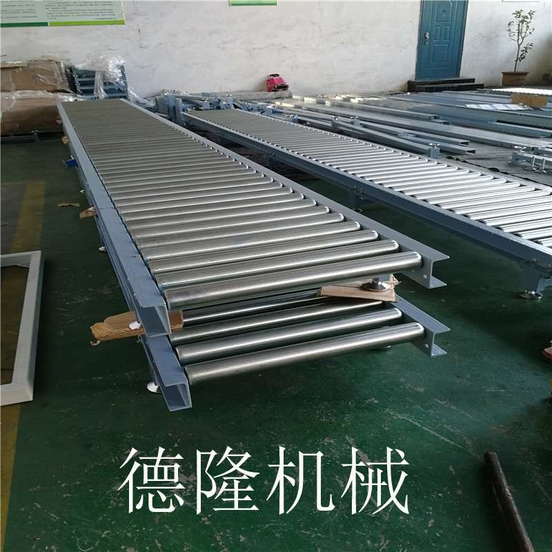双层滚筒输送线无动力滚筒流水线手推线滚筒输送不锈钢镀锌滚轴线