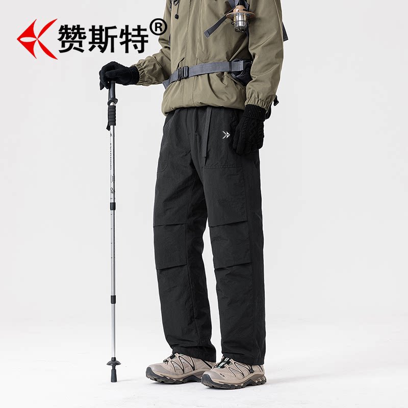 品牌羽绒裤2026秋冬户外运动加厚长裤时尚鸭绒商务保暖防寒冲锋裤