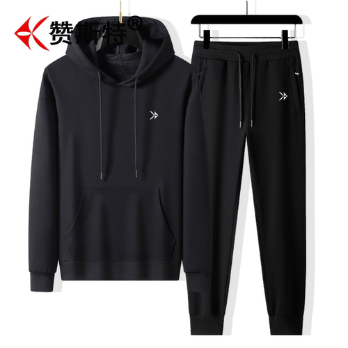 赞斯特奢侈品牌运动休闲套装男女春秋新款百搭连帽卫衣卫裤两件套
