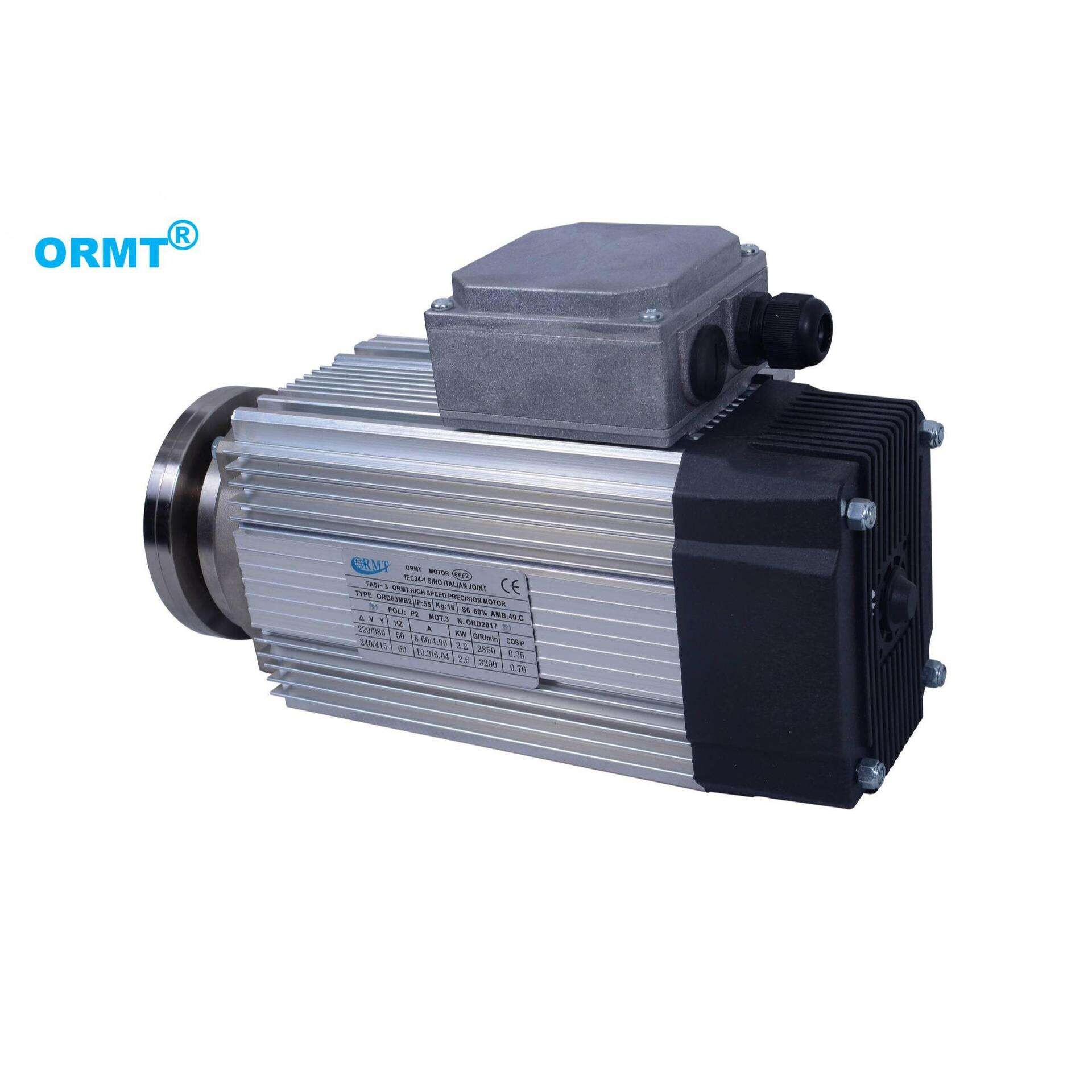 ORMT 马达切割打磨夹锯片精密高速主轴电机ORS63(单)系列2.2KW
