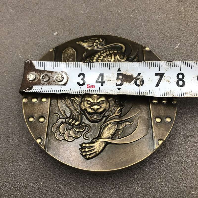铜章瑞兽貔貅家居工艺摆件实心镶宝石大铜章