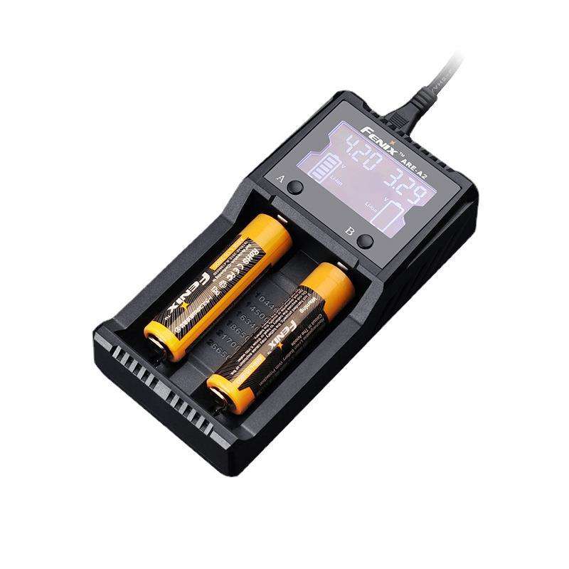 Fenix ARE-A2锂离子电池充电器18650 26650 14500 16340 AA 10440
