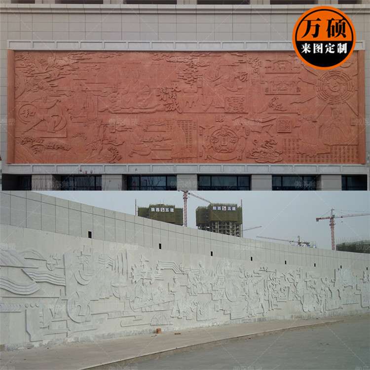 厂家制作石材人物浮雕壁画汉白玉花岗岩风景壁画浮雕文化装饰墙面