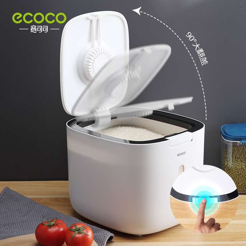 ecoco装米桶防虫防潮密封加厚米缸盒面桶大米面粉家用收纳储米箱