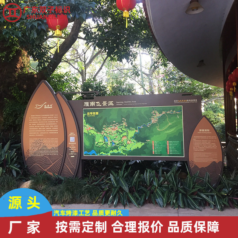 景区指引导向牌景点路标指示牌厂家设计制作安装总导览图导视牌