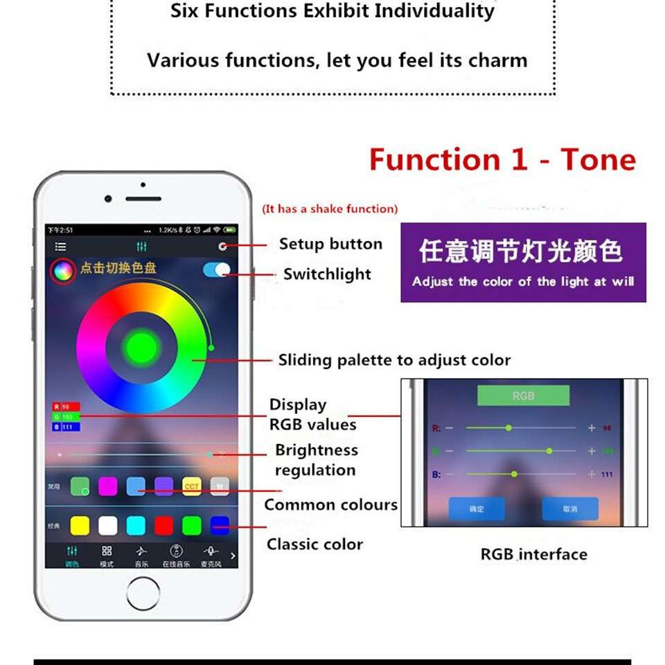 APP冷光线汽车LED氛围灯车内气氛脚底灯仪表盘灯车门装饰灯一拖十