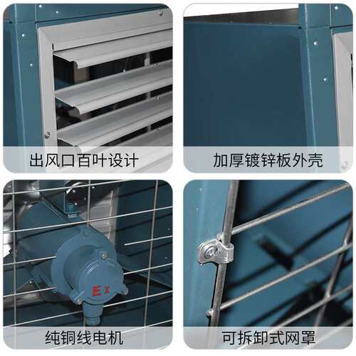 方形壁式轴流风机 DFBZ-I-4.0 0.25KW  5870m3/h 121pa  1450r/mi