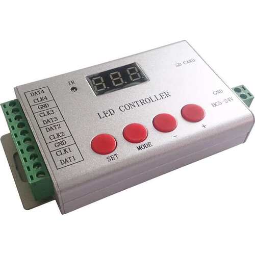H802SE全彩LED控制器幻彩SD卡DMX512可编程2811/2812/1903控制器