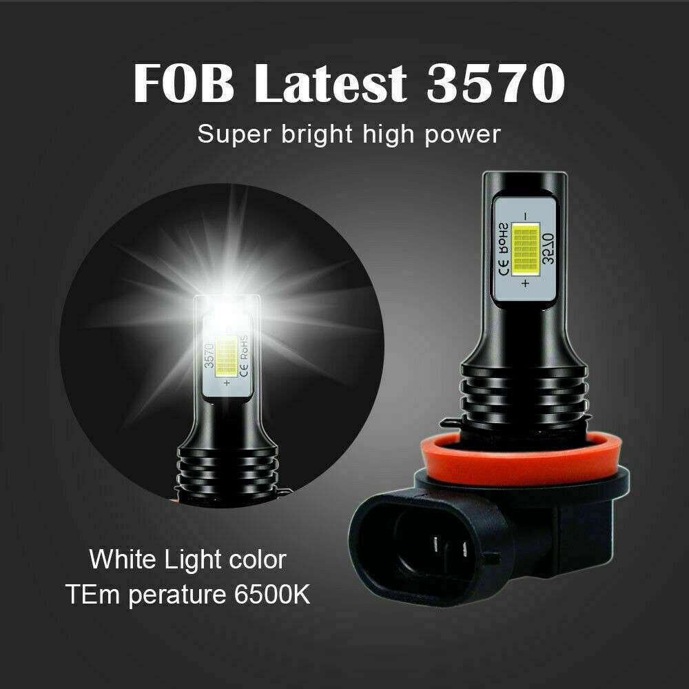 跨境套装组合雾灯H11 9005 3570 80W高亮解码雾灯汽车LED前雾灯