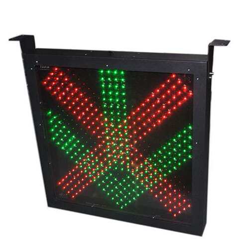 600*600型双面车道指示器透镜灯红叉绿箭通行灯交通信号灯