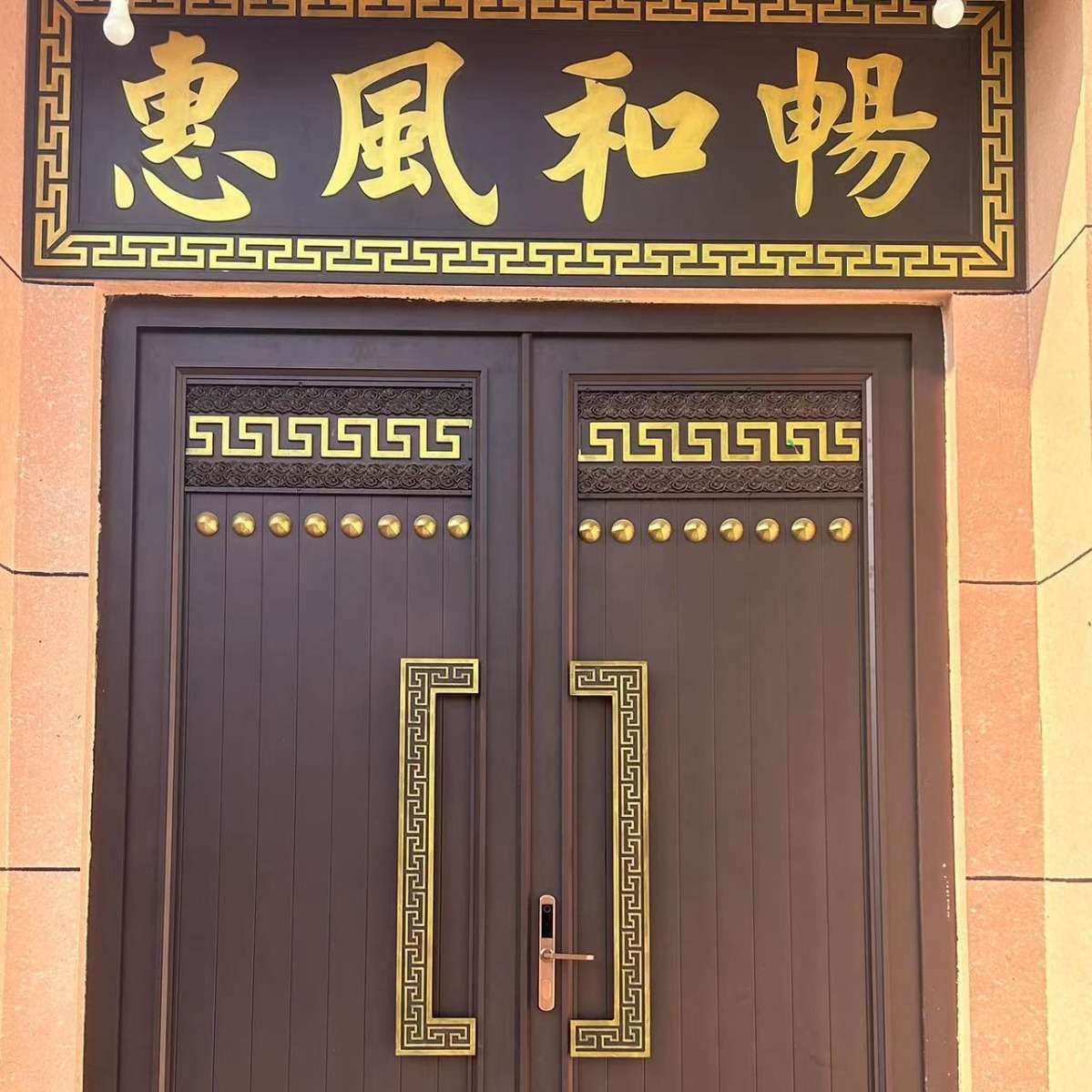 铝合金庭院门 新中式花园现代别墅电动大门 农村自建房铁艺院子门