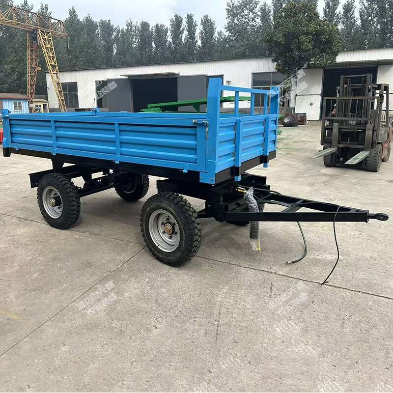 农用拖车 拖拉机自卸拖车 牵引拖车全挂车半挂车工厂液压自卸拖斗