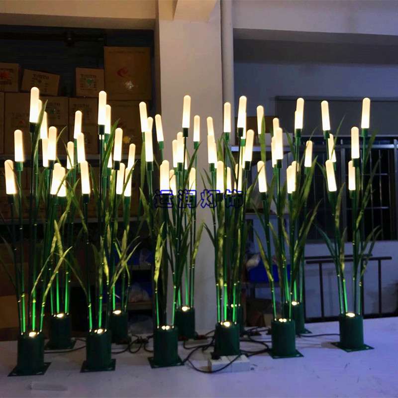 LED亚克力芦苇灯公园地插景观灯户外防水亮化草坪装饰芦苇灯组合