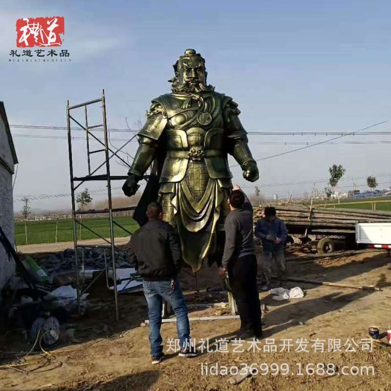 郑州人物青铜雕塑雕像玻璃钢室外大摆件树脂园艺园林古代人像典韦
