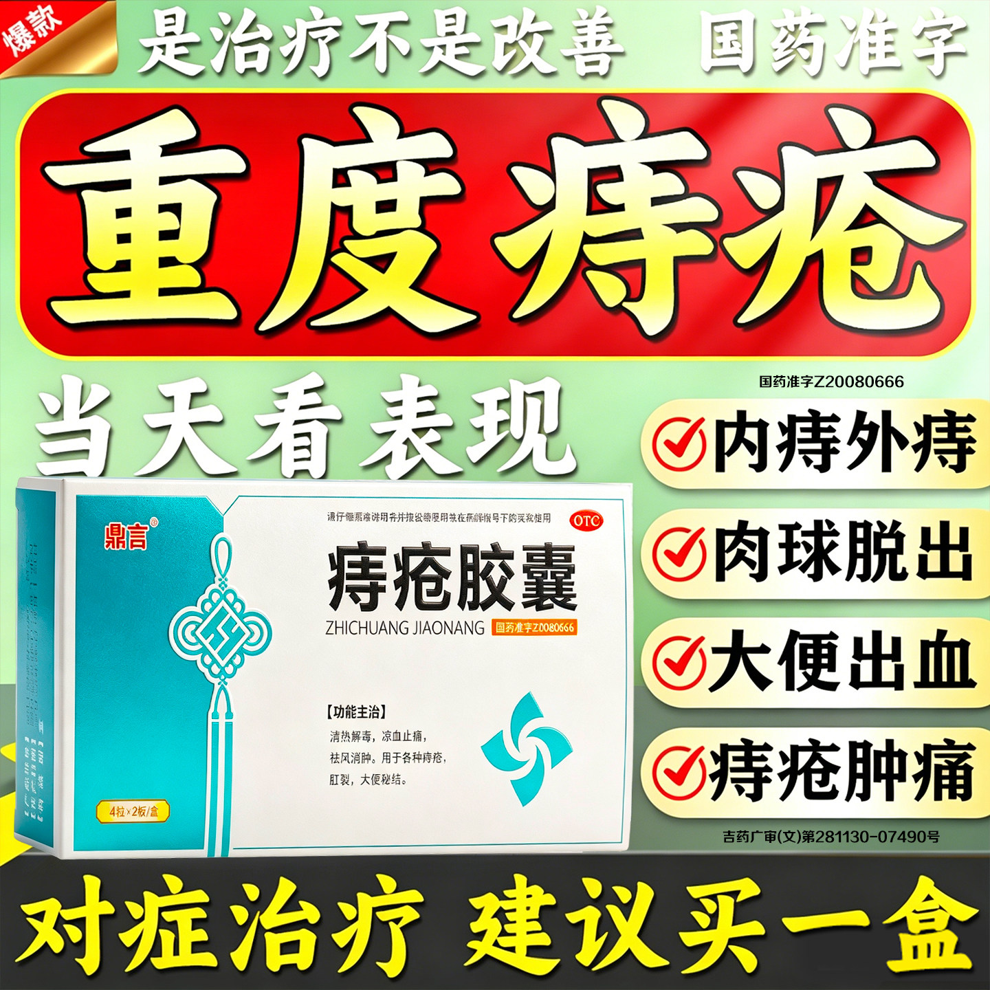 [鼎言]痔疮胶囊0.35g*42粒/盒