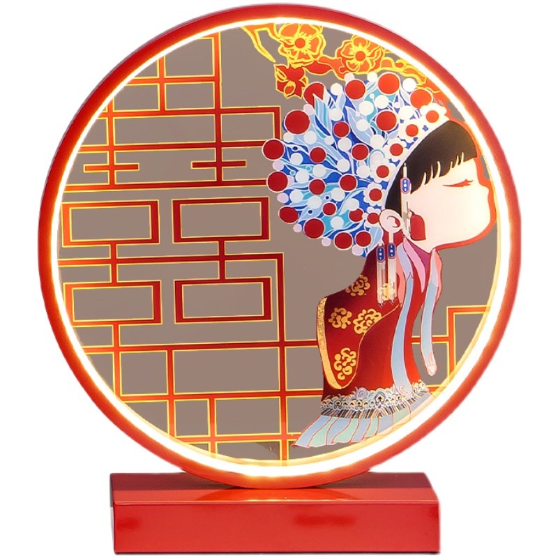 结婚台灯婚房床头灯卧室创意灯结婚礼物长明灯婚庆新婚红色陪嫁灯