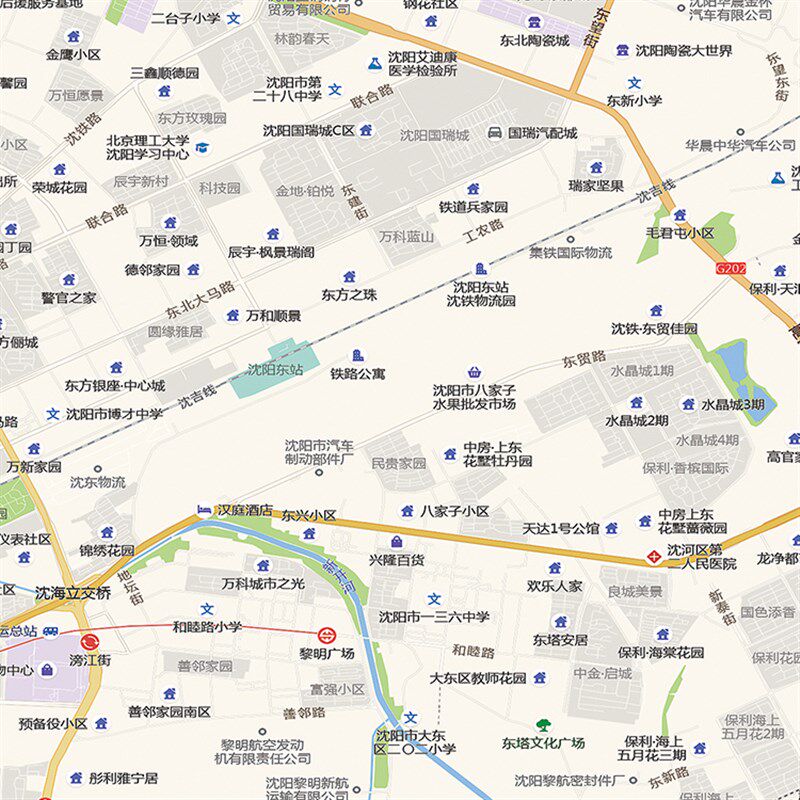 2025新款沈阳市城区地图办公室挂图高清防水墙壁装饰实物推荐定制