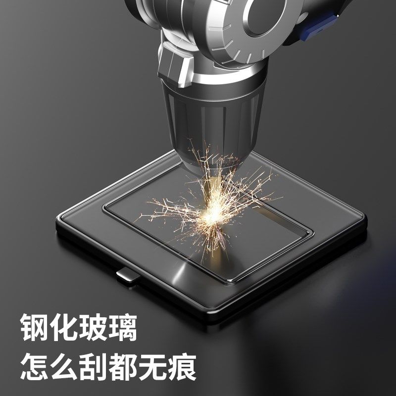 钢化玻璃地插座超薄隐形防水阻尼慢弹隐藏式地面五孔网线地板插座