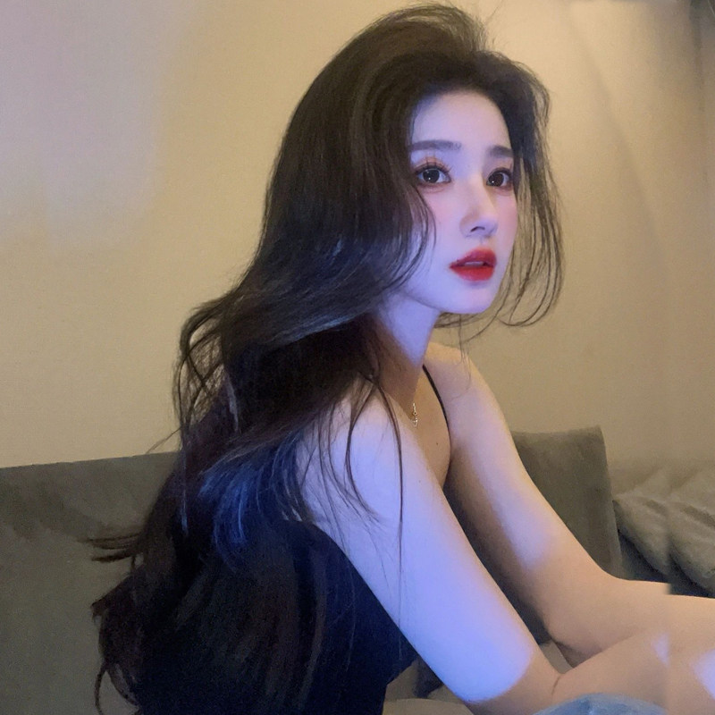 全头套女网红假发中分长发整顶自然蓬松长卷发大波浪微卷假发套