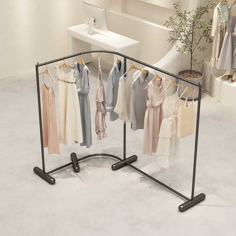 简约服装店展示架L型落地式创意男女装专用组合中岛架陈列挂衣架
