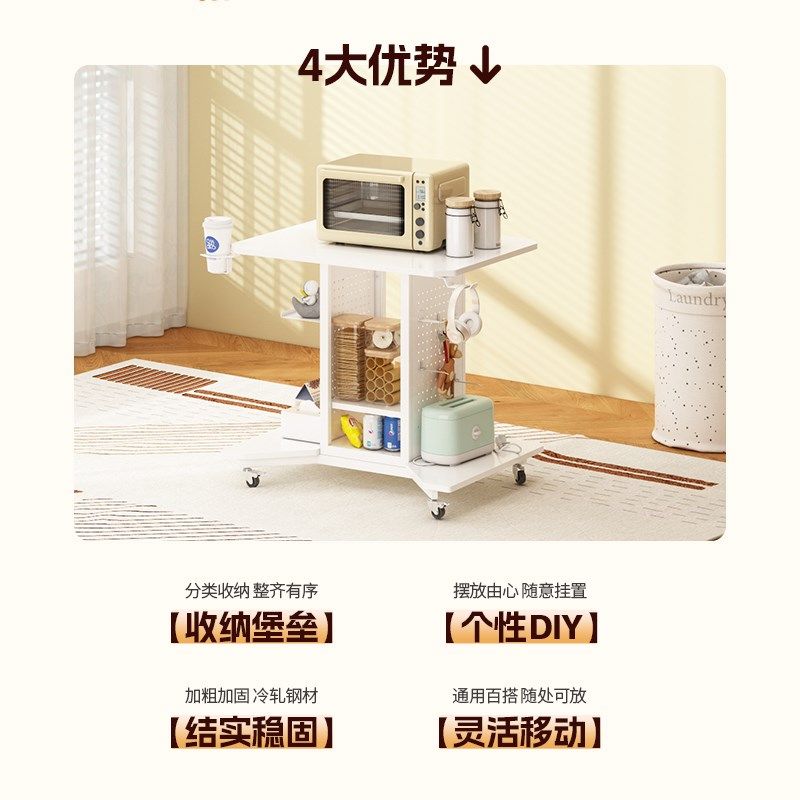 ZOHA台式家用笔记本电竞电脑桌床边桌多功能打印机收纳置物办公桌