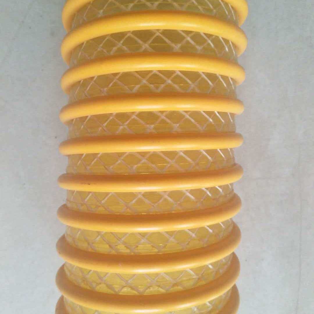 厂供pvc夹线塑筋螺旋增强软管 带线骨喉管 方骨pvc螺旋塑筋管