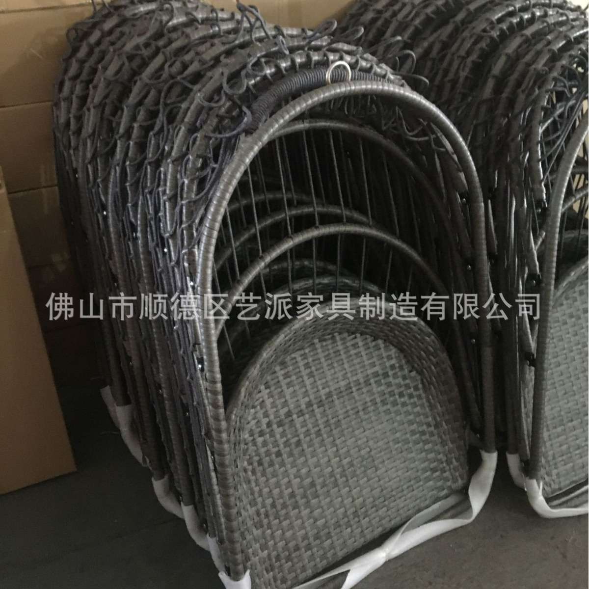 户外折叠吊篮藤椅吊床室内家用摇阳台摇篮子户外秋千家具3 h