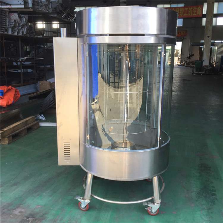 800烤鸭炉圆桶烤鸭炉啤酒鸭手撕鸭烤炉850型全自动旋转烤鱼机器箱