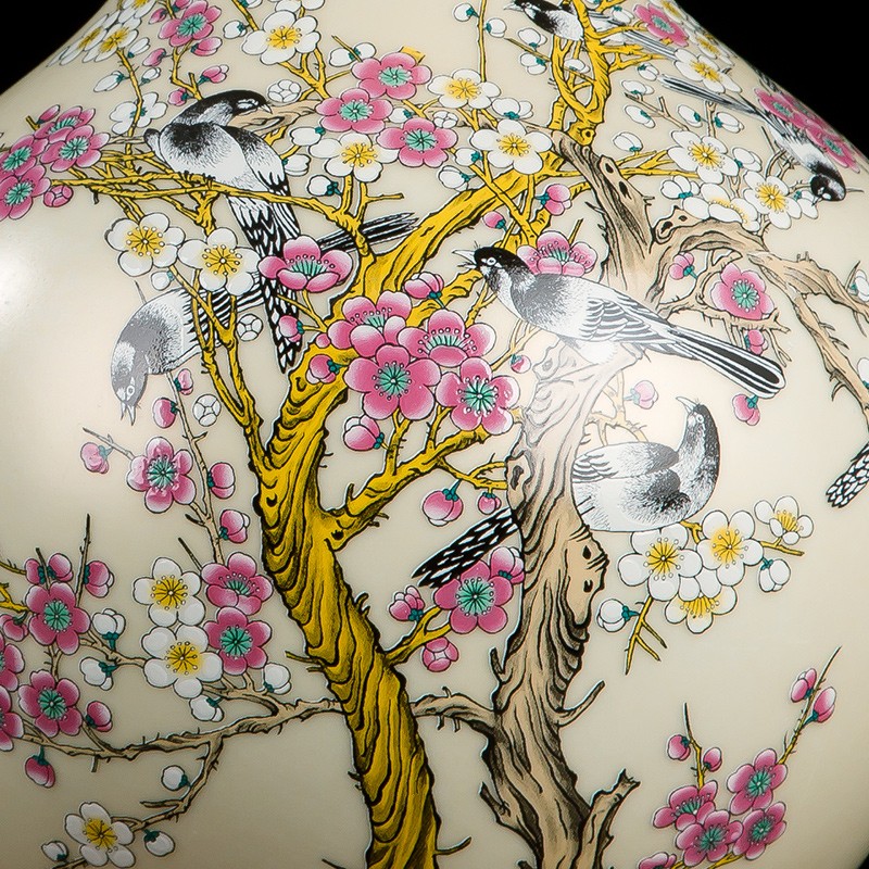 景德镇陶瓷器花瓶家居客厅工艺礼品摆饰新中式办公室酒柜玄关装饰