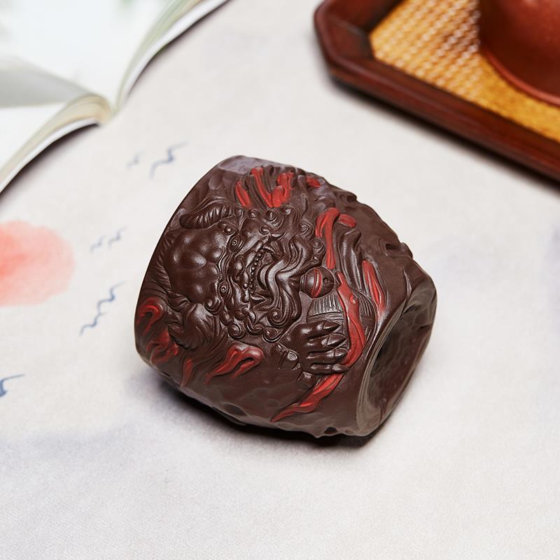 紫砂主人杯单杯品茗杯个人专用喝茶茶道杯男士复古功夫茶具小杯子