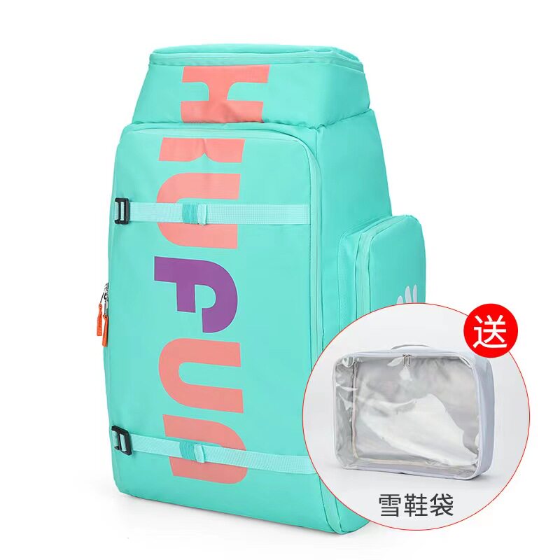 滑雪背包干湿分离双肩单双板雪鞋装备包双肩大容量防水滑雪板包