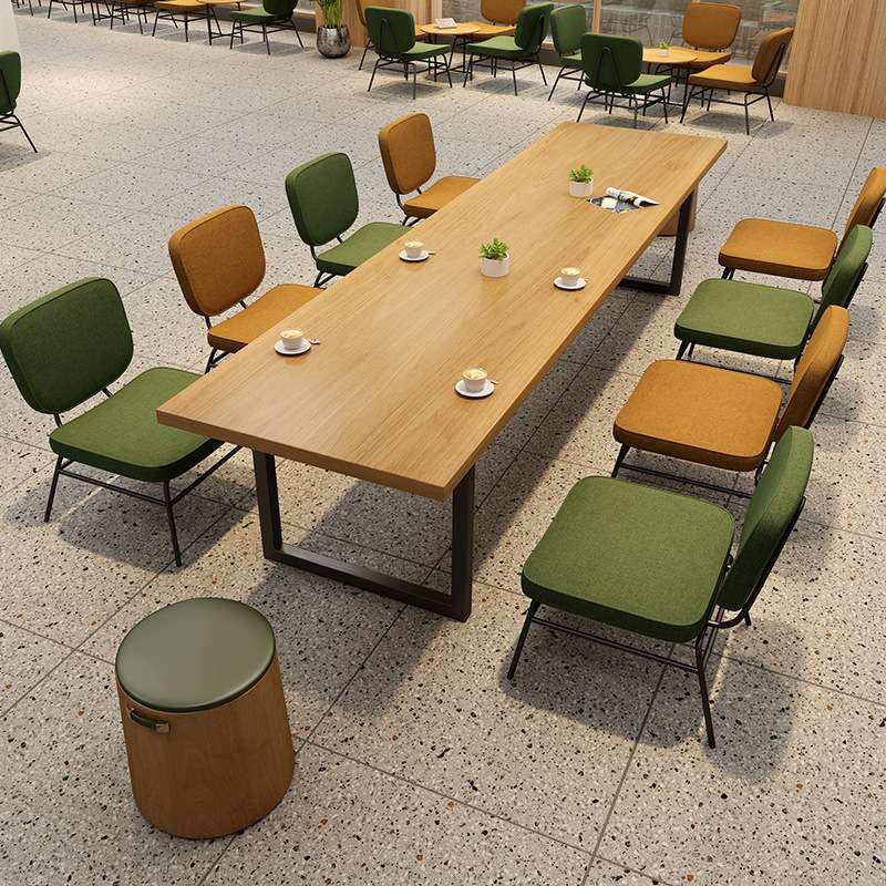 简约洽谈区休闲桌椅 餐厅餐饮烘培店汉堡店咖啡厅奶茶店铁艺桌椅