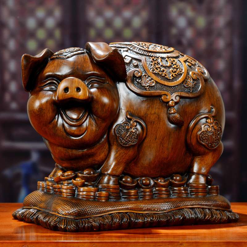 金猪存钱罐摆件只进不出儿童成人USB灯