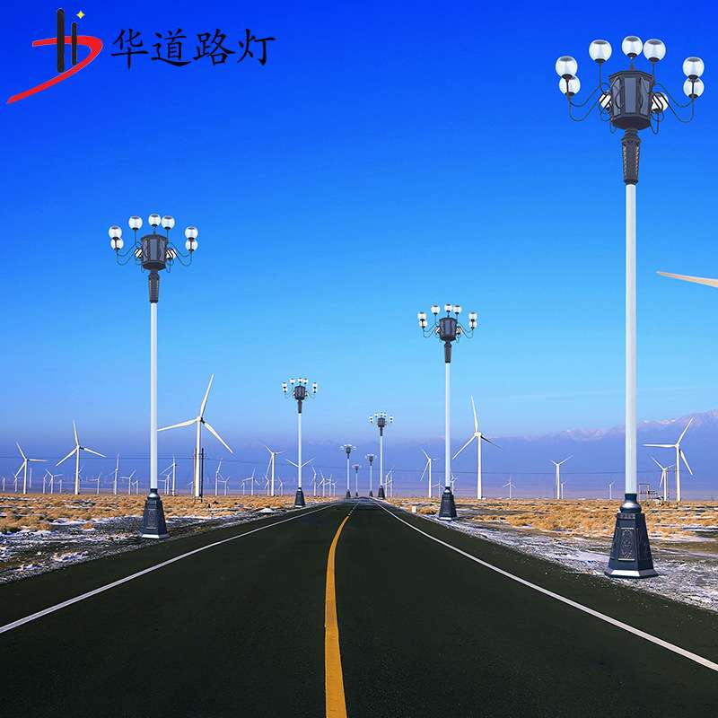 厂家 LED中华灯八叉九火6米-15 广场景观灯 市政道路照明路灯