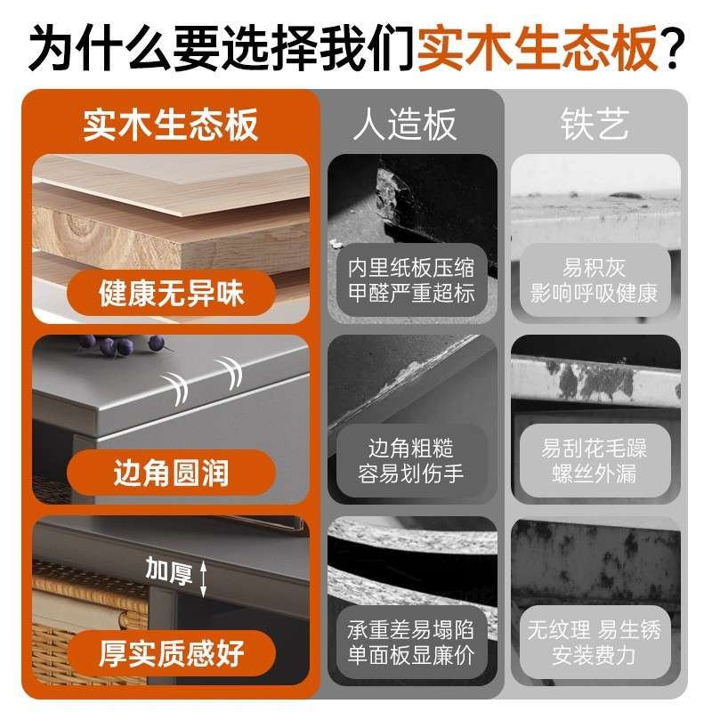 简易儿童书架黑色卡莱克格子柜客厅落地收纳置物柜靠墙一体展示柜