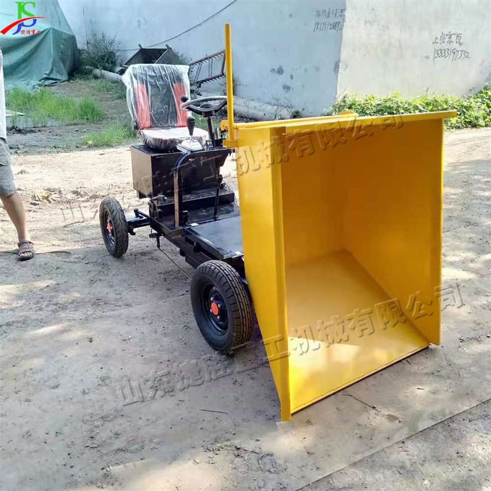 建筑工地电动三轮车 手推式搬运工具车 座驾式四驱工程装卸车