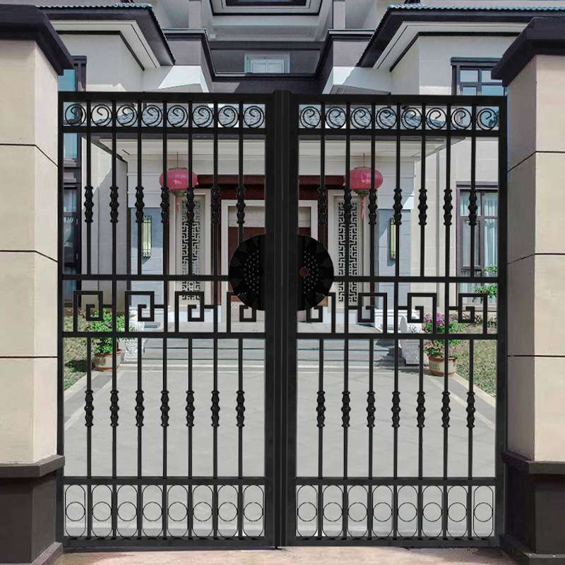 庭院大门院子门铁艺门围墙门栅栏门防盗门别墅大门农村小铁门钢