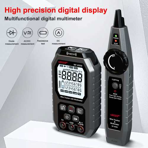 NOYAFA NF-8509英文版寻线仪 Cable Tracer Digital Multimeter